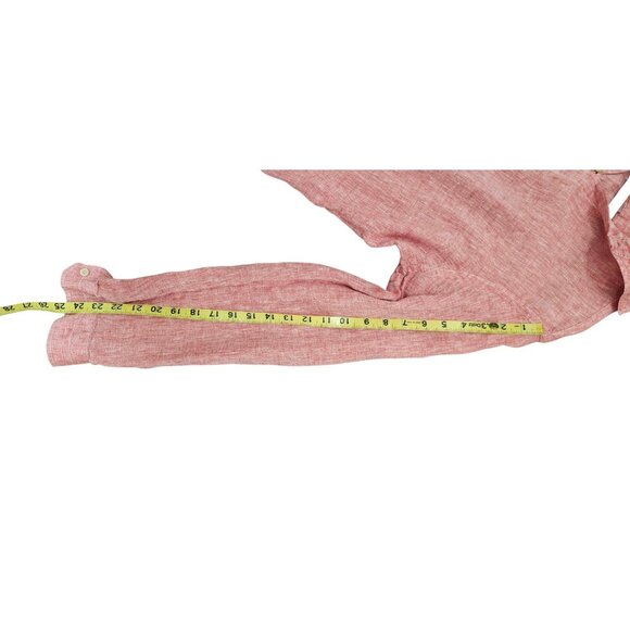 RIPA RIPA Capri Linen Shirt Men Pink Size M - Picture 9 of 11